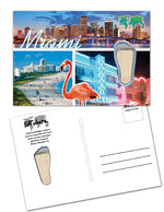 Load image into Gallery viewer, Miami FootWhere® Souvenir Postcard. 144 Pieces/1 Gross. Made in USA