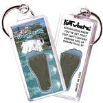 Load image into Gallery viewer, Niagara Falls FootWhere® Souvenir Keychains. 6 Piece Set. Made in USA