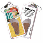 Load image into Gallery viewer, New Orleans FootWhere® Souvenir Zipper-Pulls. 6 Piece Set. Made in USA