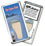 Load image into Gallery viewer, New Smyrna Beach FootWhere® Souvenir Fridge Magnets. 6 Piece Set. Made in USA