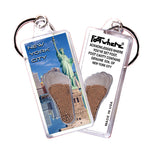 Load image into Gallery viewer, New York City FootWhere® Souvenir Keychains. 12 Piece Set. Made in USA