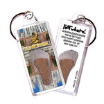 Load image into Gallery viewer, New York City FootWhere® Souvenir Keychains. 12 Piece Set. Made in USA