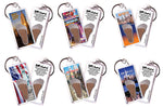 Load image into Gallery viewer, New York City FootWhere® Souvenir Keychains. 6 Piece Set. Made in USA