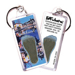 Load image into Gallery viewer, Oakland FootWhere® Souvenir Keychains. 6 Piece Set. Made in USA