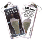 Load image into Gallery viewer, Ocean Beach FootWhere® Souvenir Zipper-Pull 72 pieces/6 assorted styles.
