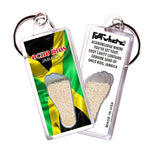 Load image into Gallery viewer, Ocho Rios, Jamaica FootWhere Souvenir Keychain. 72 pieces/6 assorted styles.