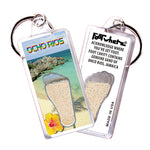 Load image into Gallery viewer, Ocho Rios FootWhere® Souvenir Keychains. 6 Piece Set. Made in USA