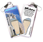 Load image into Gallery viewer, Palm Beach FootWhere® Souvenir Zipper-Pull. 72 pieces/6 assorted styles.