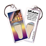 Load image into Gallery viewer, Panama City FootWhere® Souvenir Keychains. 6 Piece Set. Made in USA