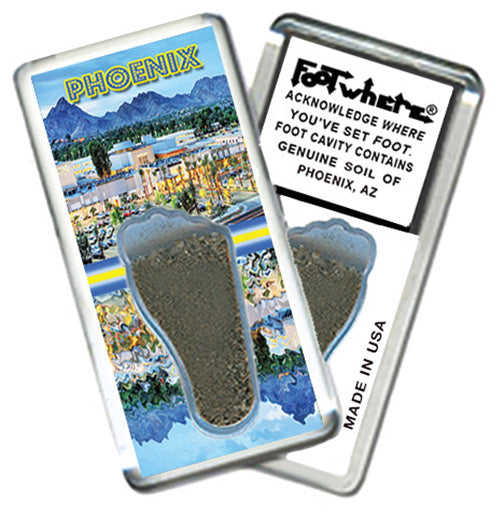 Phoenix FootWhere® Souvenir Magnet. 72 pieces/6 assorted styles.