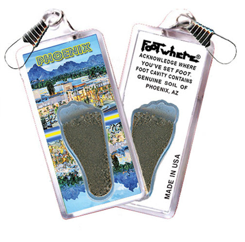 Phoenix FootWhere® Souvenir Zipper-Pull. 72 pieces/6 assorted styles.