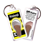 Load image into Gallery viewer, Pittsburgh FootWhere® Souvenir Keychain. 72 pieces/6 assorted styles.