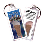 Load image into Gallery viewer, Pittsburgh FootWhere® Souvenir Keychain. 72 pieces/6 assorted styles.