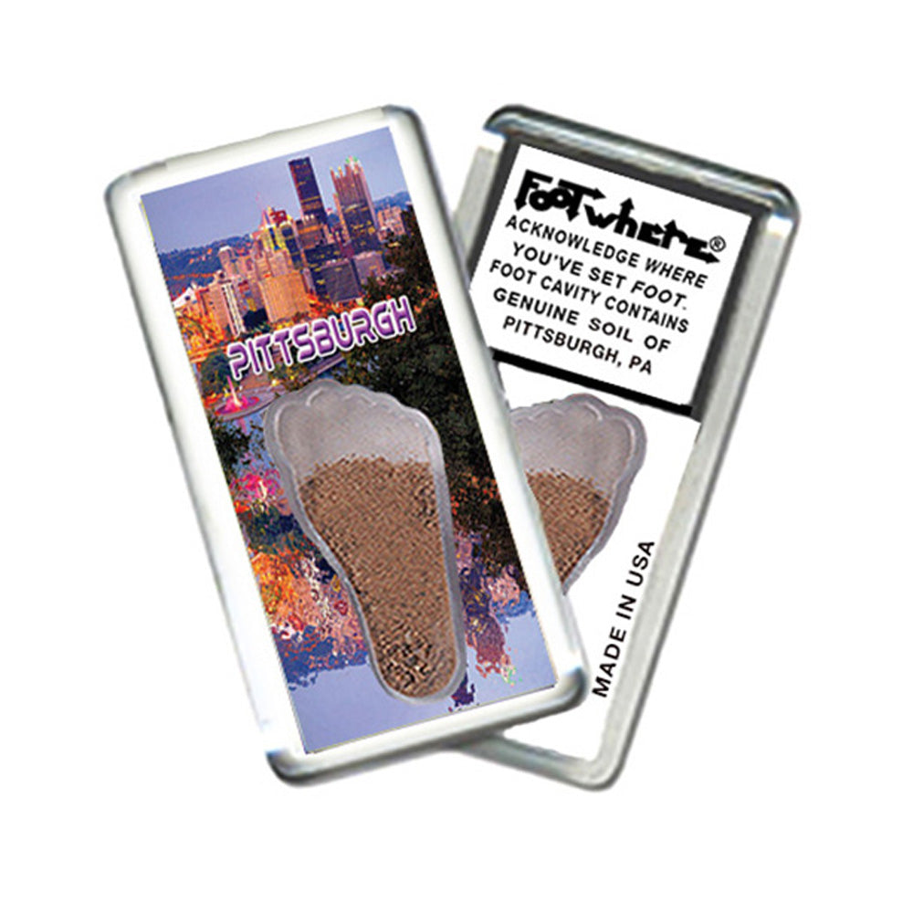 Pittsburgh FootWhere® Souvenir Magnet. 72 pieces/6 assorted styles.