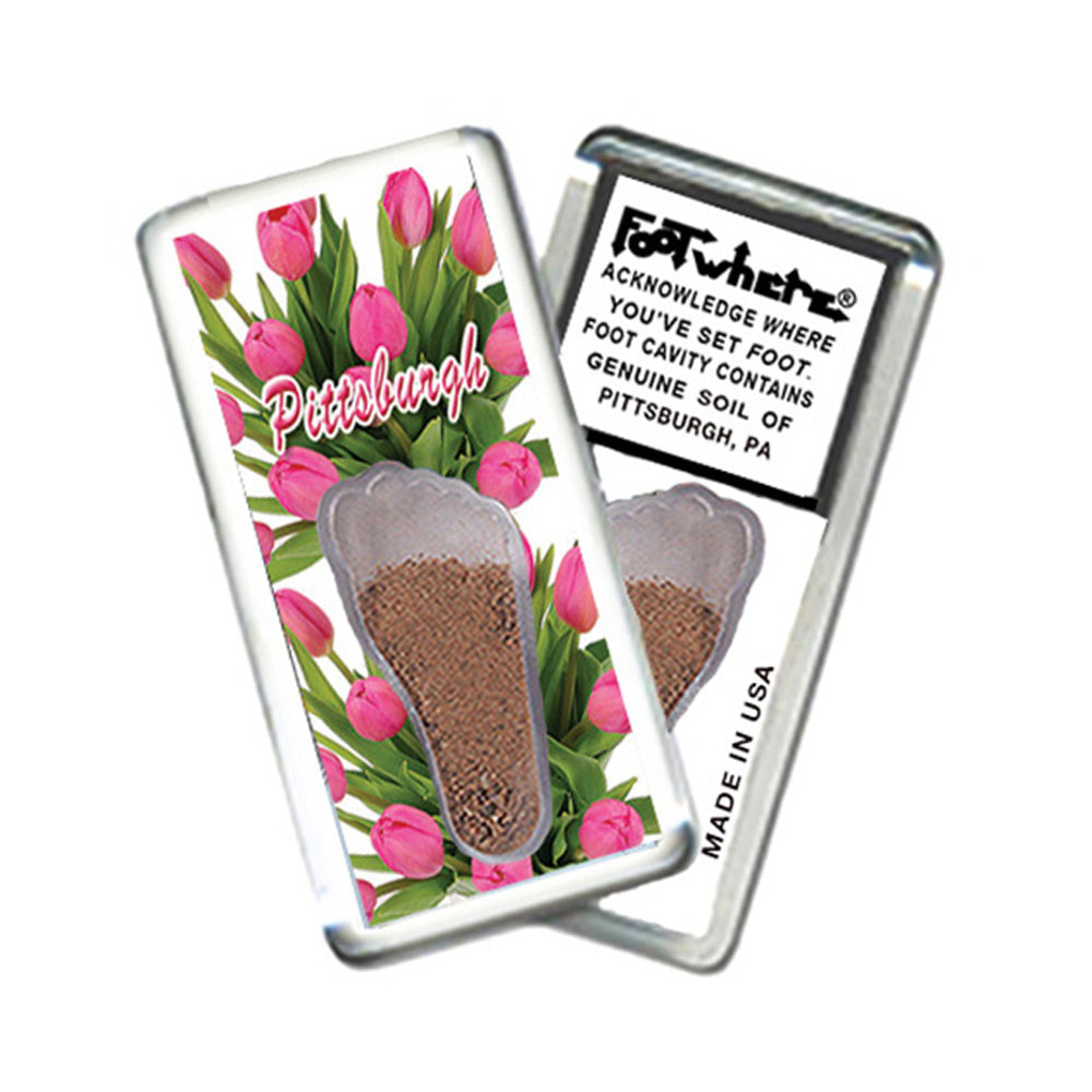 Pittsburgh FootWhere® Souvenir Magnet. 72 pieces/6 assorted styles.