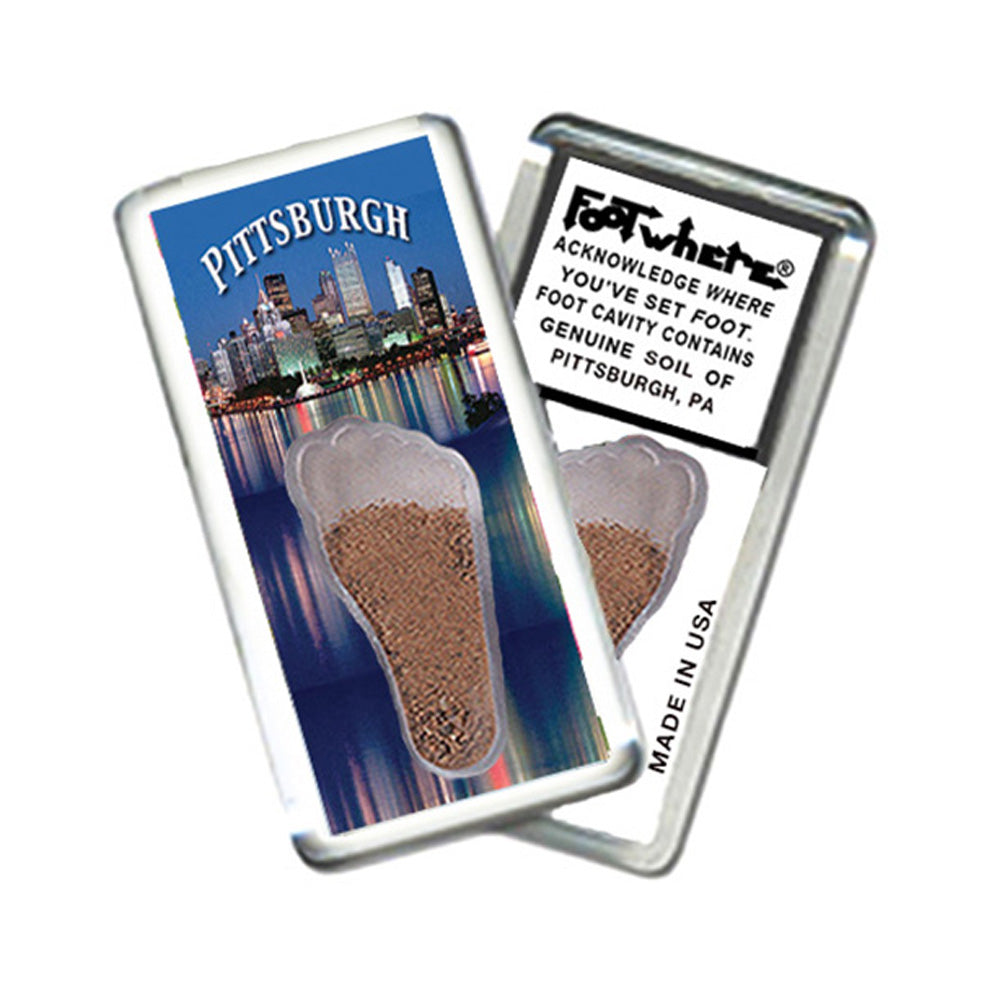 Pittsburgh FootWhere® Souvenir Magnet. 72 pieces/6 assorted styles.