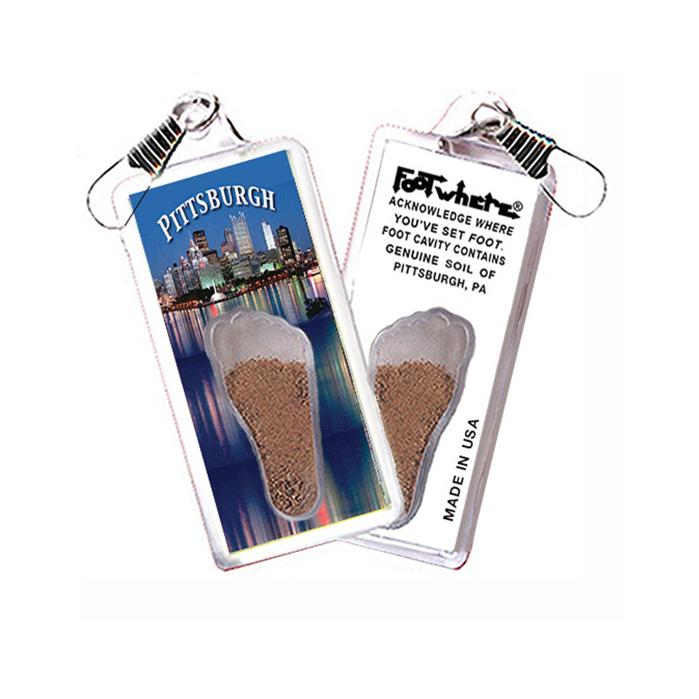 Pittsburgh FootWhere® Souvenir Zipper-Pull. 72 pieces/6 assorted styles.