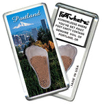 Load image into Gallery viewer, Portland, OR FootWhere® Souvenir Magnet. 6 Piece Set. Made in USA