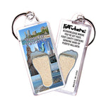 Load image into Gallery viewer, Puerto Vallarta FootWhere® Souvenir Keychain. Made in USA - FootWhere® Souvenir Shop