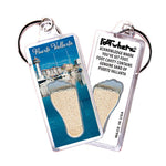 Load image into Gallery viewer, Puerto Vallarta FootWhere® Souvenir Keychains. 6 Piece Set. Made in USA - FootWhere® Souvenir Shop