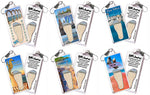 Load image into Gallery viewer, Puerto Vallarta FootWhere® Souvenir Zipper-Pulls. 6 Piece Set. Made in USA - FootWhere® Souvenir Shop