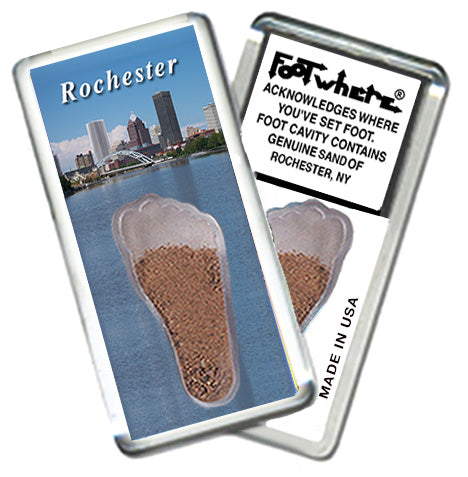 Rochester FootWhere® Souvenir Magnet. 72 pieces/ 6 assorted styles.