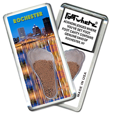Rochester FootWhere® Souvenir Magnet. 72 pieces/ 6 assorted styles.