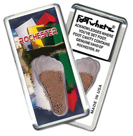 Rochester FootWhere® Souvenir Magnet. 72 pieces/ 6 assorted styles.