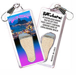 Load image into Gallery viewer, Rio De Janeiro FootWhere® Souvenir Zipper-Pulls. 6 Piece Set. Made in USA