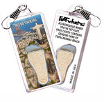 Load image into Gallery viewer, Rio De Janeiro FootWhere® Souvenir Zipper-Pulls. 6 Piece Set. Made in USA