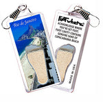 Load image into Gallery viewer, Rio De Janeiro FootWhere® Souvenir Zipper-Pulls. 6 Piece Set. Made in USA