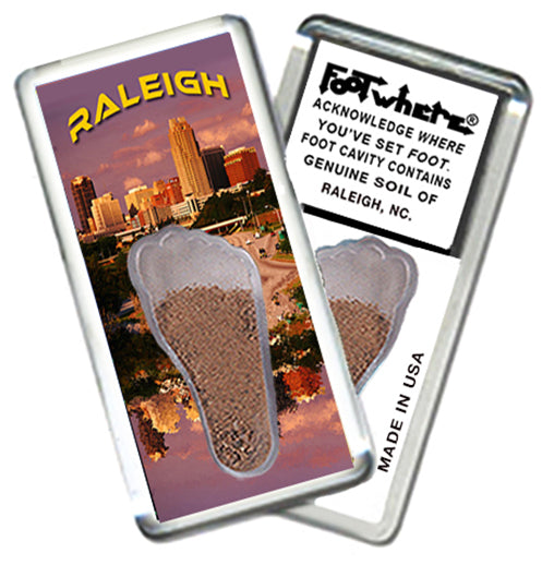 Raleigh FootWhere® Souvenir Magnet. 72 pieces/6 assorted styles.