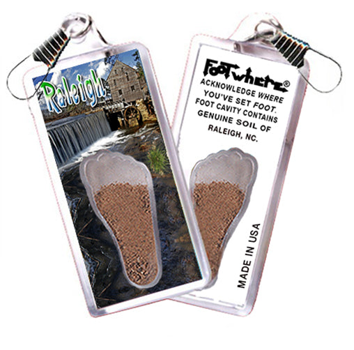 Raleigh FootWhere® Souvenir Zipper-Pull. 72 pieces/6 assorted styles.