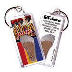 Load image into Gallery viewer, Rome, Italy FootWhere® Souvenir Keychains. 6 Piece Set. Made in USA