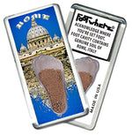 Load image into Gallery viewer, Rome, Italy FootWhere® Souvenir Magnets. 6 Piece Set. Made in USA