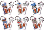 Load image into Gallery viewer, Mount Rushmore FootWhere® Souvenir Keychains. 6 Piece Set. Made in USA
