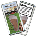 Load image into Gallery viewer, Sacramento FootWhere® Souvenir Fridge Magnets. 6 Piece Set. Made in USA