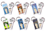 Load image into Gallery viewer, San Diego FootWhere® Souvenir Keychains. 6 Piece Set. Made in USA - FootWhere® Souvenir Shop