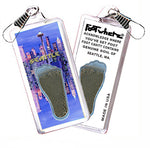 Load image into Gallery viewer, Seattle FootWhere® Souvenir Zipper-Pull. 72 pieces/ 6 assorted styles.