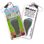 Load image into Gallery viewer, San Francisco FootWhere® Souvenir Zipper-Pull. Made in USA