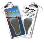 Load image into Gallery viewer, San Francisco FootWhere® Souvenir Zipper-Pull. Made in USA