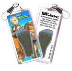Load image into Gallery viewer, San Francisco FootWhere® Souvenir Zipper-Pull. Made in USA