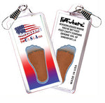 Load image into Gallery viewer, Shreveport FootWhere Souvenir Zipper-Pulls. 6 Piece Set. Made in USA