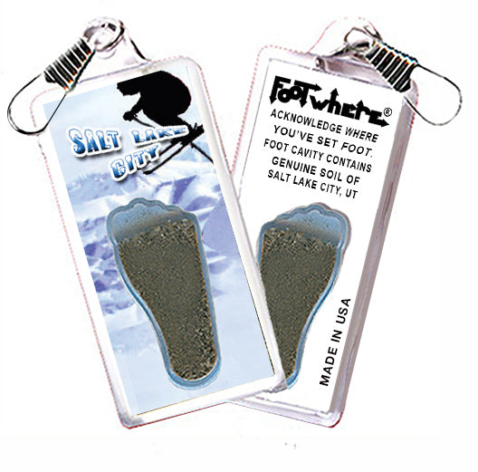 Salt Lake City FootWhere® Souvenir Zipper-Pull. 72 pieces/ 6 assorted styles.