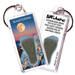 Load image into Gallery viewer, Santorini FootWhere® Souvenir Keychains. 6 Piece Set. Made in USA