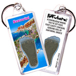 Load image into Gallery viewer, Santorini FootWhere® Souvenir Keychains. 6 Piece Set. Made in USA