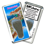 Load image into Gallery viewer, Santorini FootWhere® Souvenir Fridge Magnets. 6 Piece Set. Made in USA