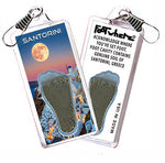 Load image into Gallery viewer, Santorini FootWhere® Souvenir Zipper-Pulls. 6 Piece Set.