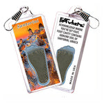 Load image into Gallery viewer, Santorini FootWhere® Souvenir Zipper-Pulls. 6 Piece Set.