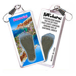 Load image into Gallery viewer, Santorini FootWhere® Souvenir Zipper-Pulls. 6 Piece Set.